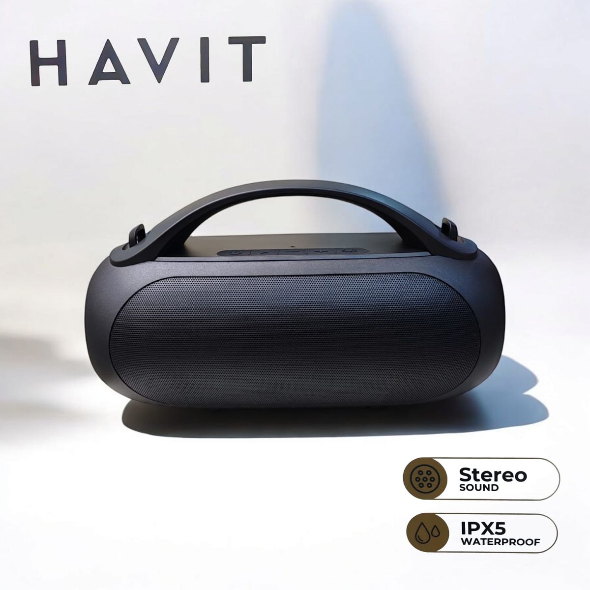 HAVIT - Parlante Portatil Bluetooth HAVIT SK821BT RGB IPX5 Graves potentes 16w