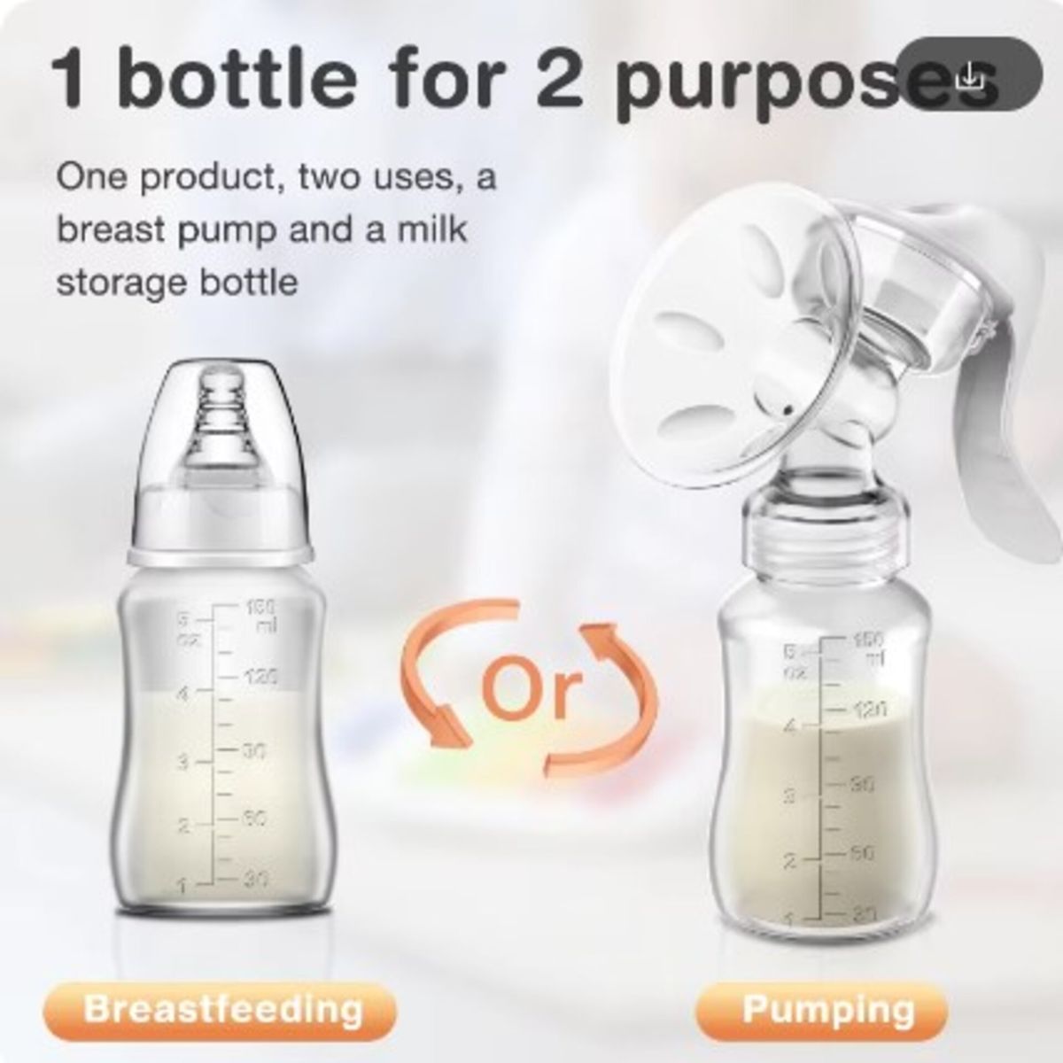 GENERICO - Extractor de leche Materna 2 en 1 Portatil, Doctor Isla