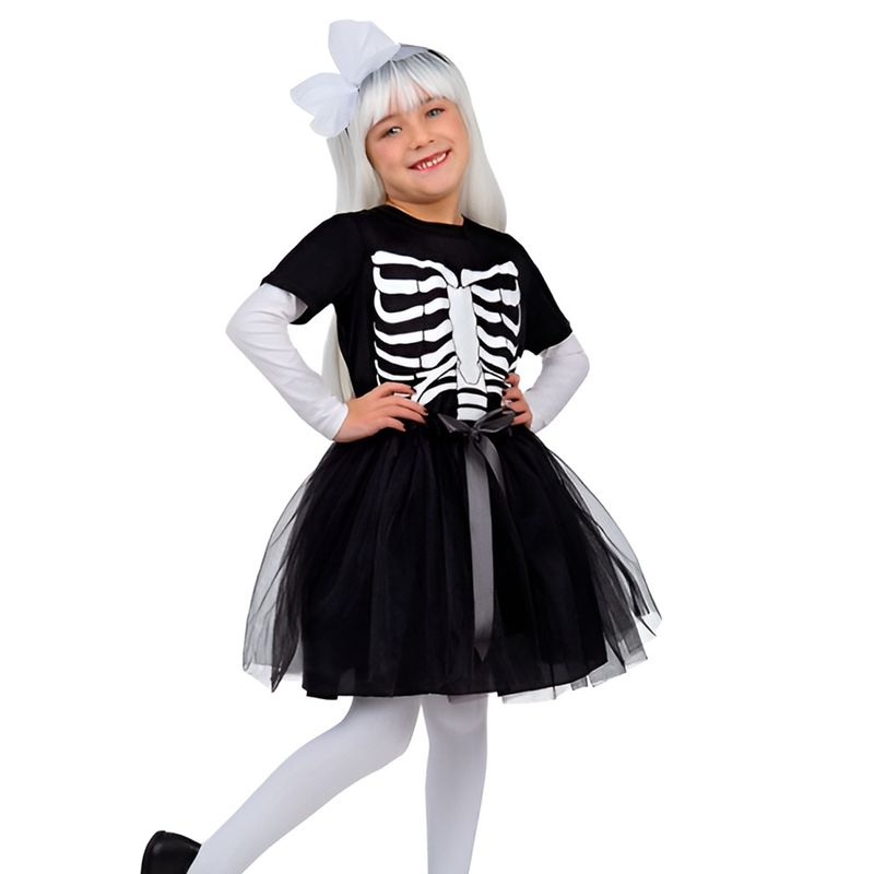 GENERICO - Disfraz Esqueleto Niña  Halloween