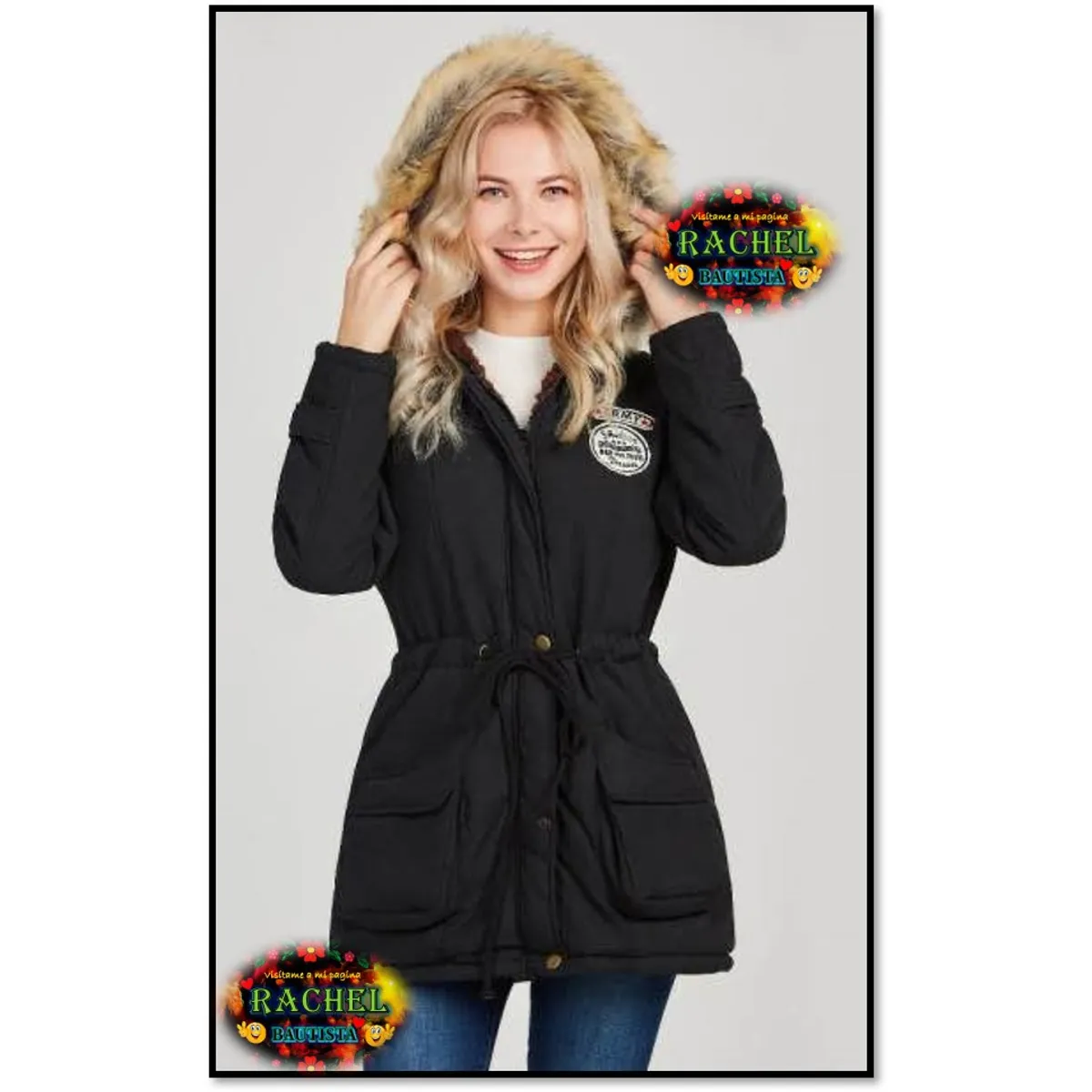 ARMY COLLECTION - Abrigo para Mujer Moda Coreana Parka