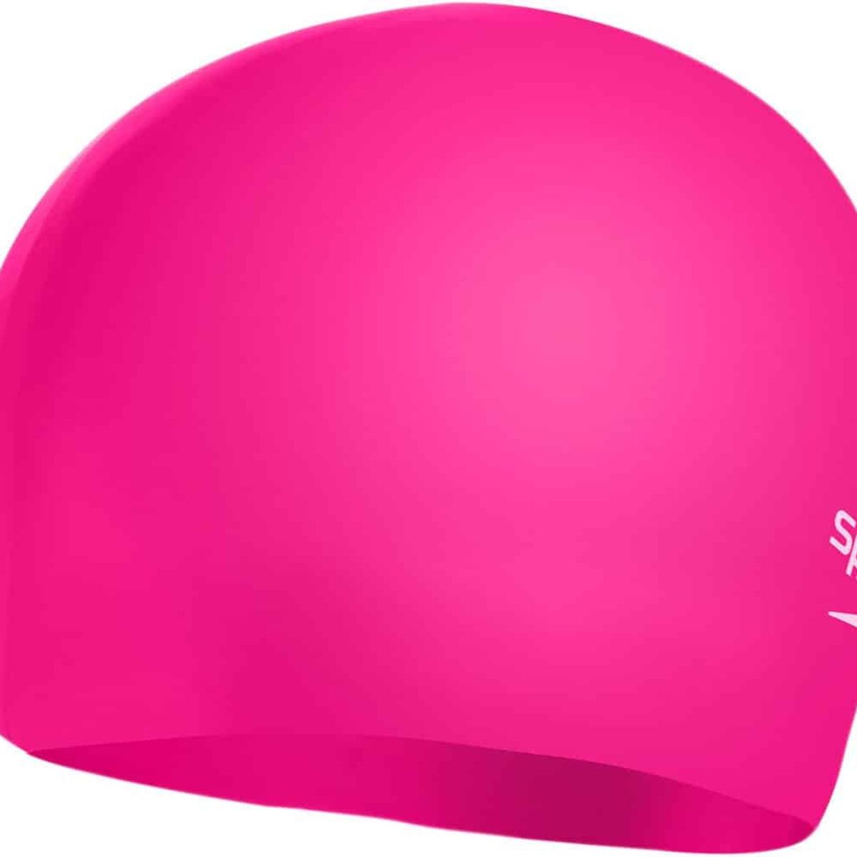 SPEEDO - Gorro Natación Speedo Plain Moulded Silicona Niños Rosado