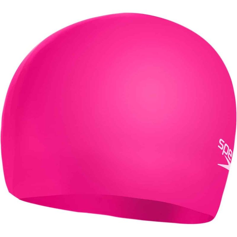 SPEEDO - Gorro Natación Speedo Plain Moulded Silicona Niños Rosado