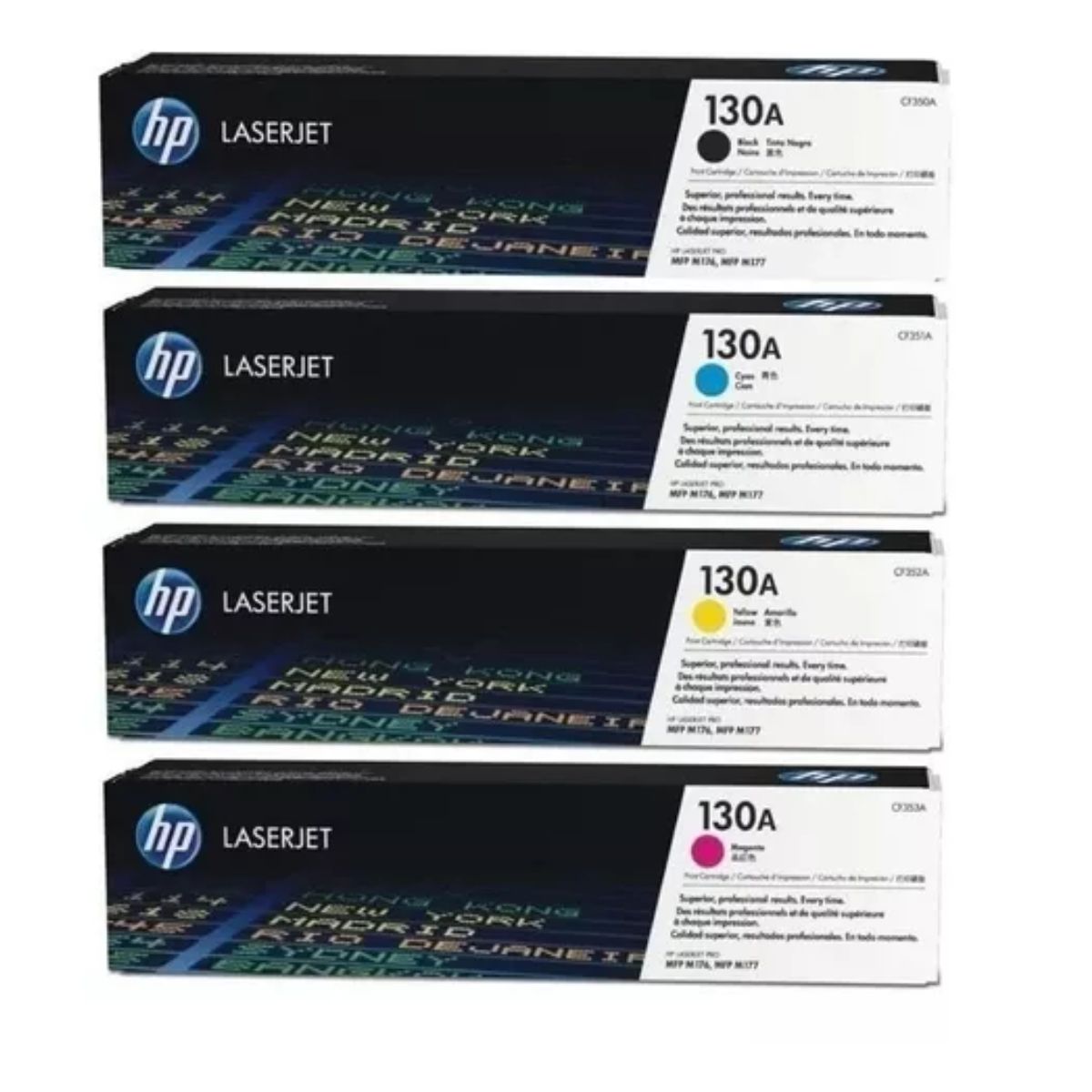 HP - Kit Toner HP 130A Cyan Magenta Amarillo Negro - Pack