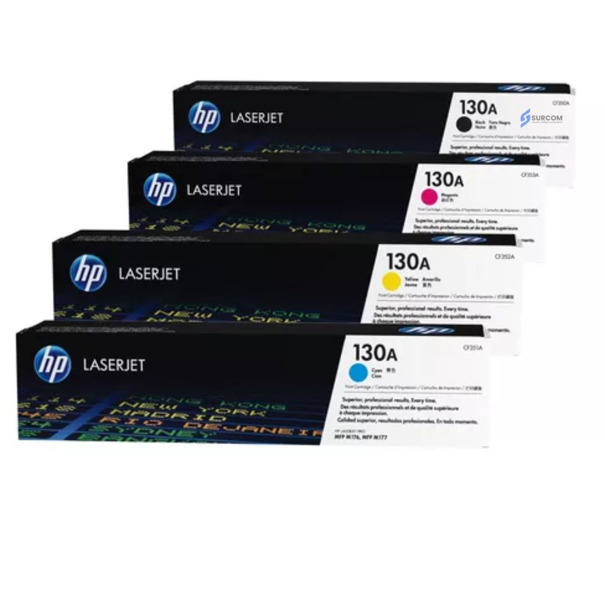 HP - Kit Toner HP 130A Cyan Magenta Amarillo Negro - Pack