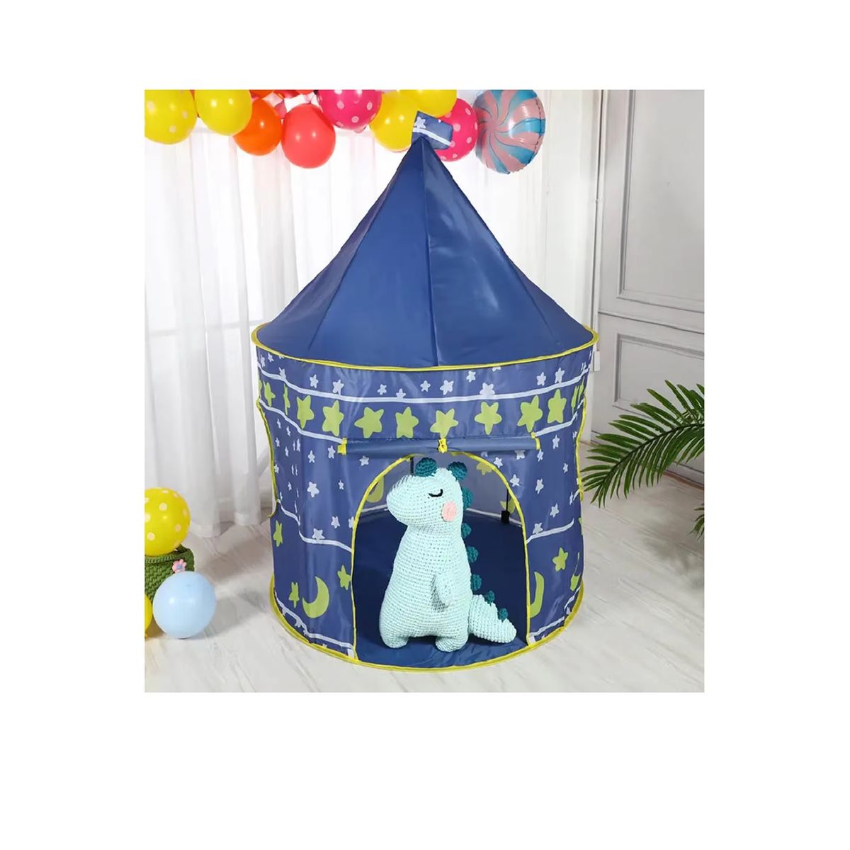 OEM - CARPA CASTILLO TIENDA DE CAMPAÑA  PARA NIÑOS-AZUL