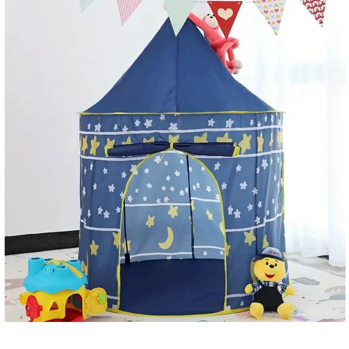 OEM - CARPA CASTILLO CASA DE JUEGOS PARA NIÑOS-AZUL