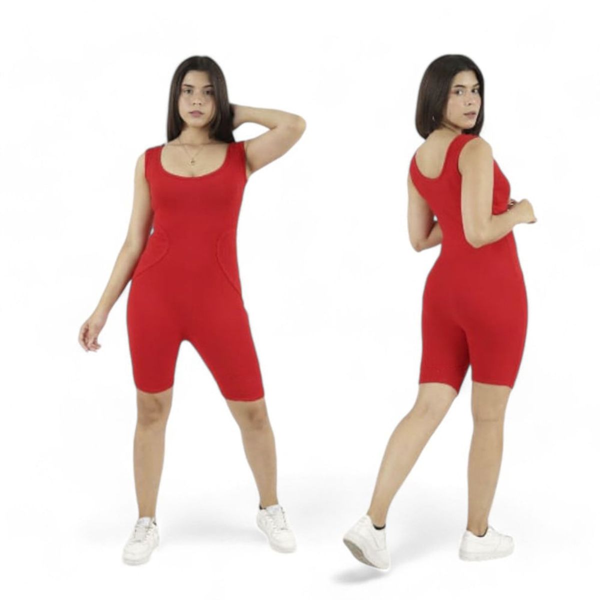 GENERICO - Mujer Enterizo Olimpico Chavo Col-22 Rojo