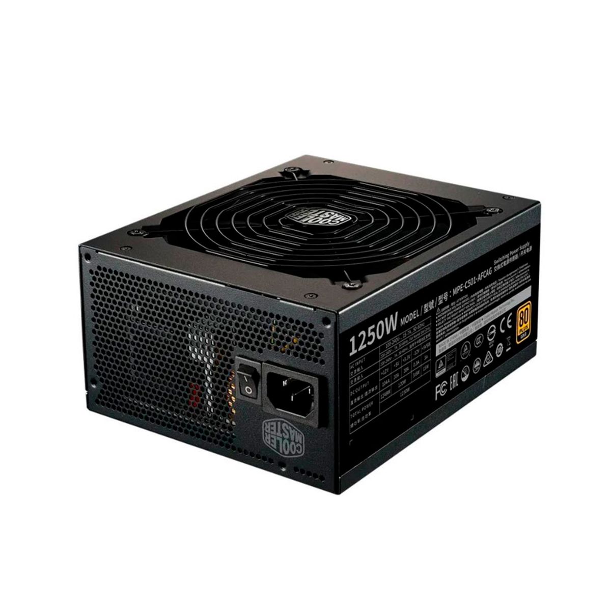 COOLER MASTER - FUENTE COOLER MASTER MWE GOLD 1250 V2 FULL PN MPE-C501-AFCAG-3U2