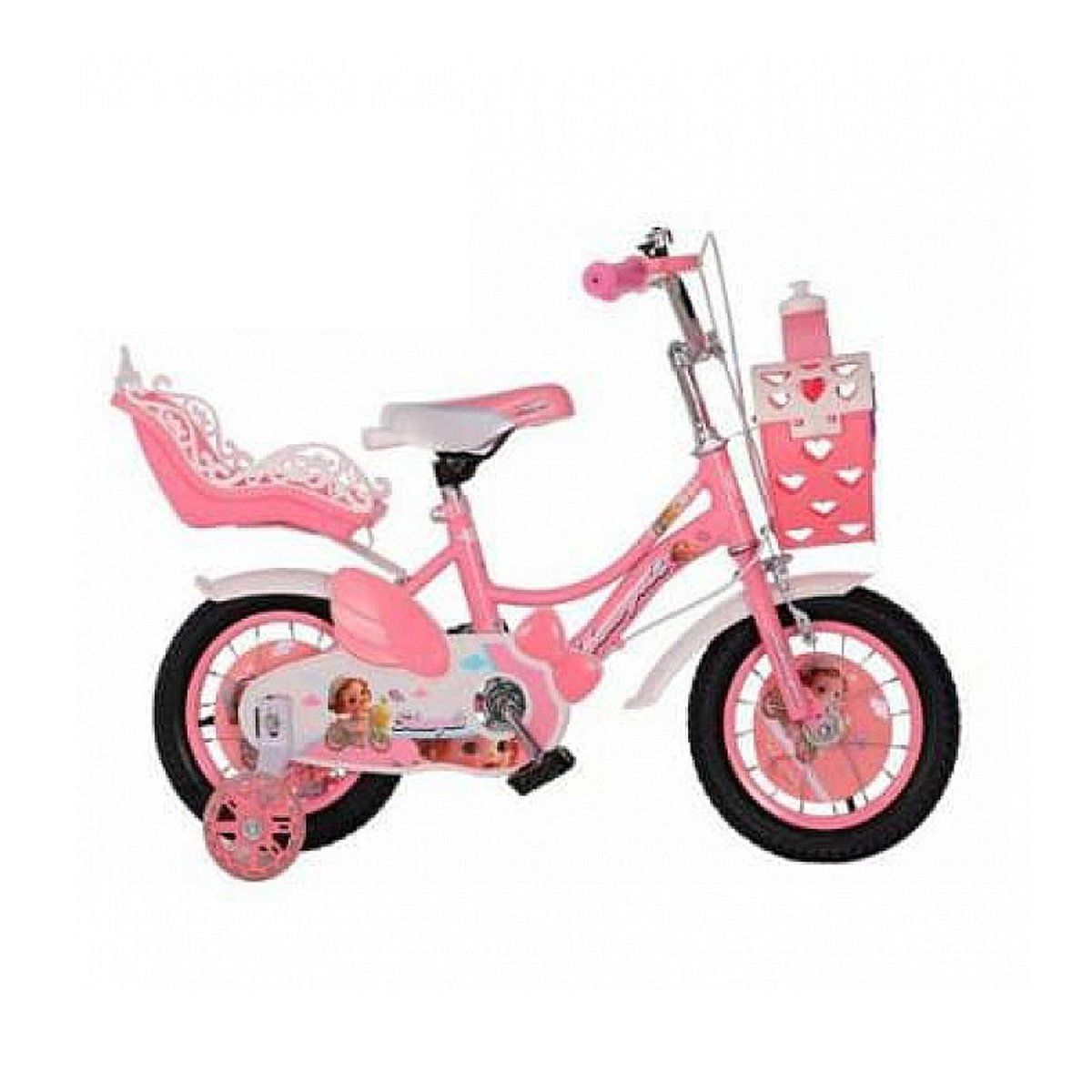 GENERICO - Bicicleta Para Niña Infantil Kids Aro 12 Luz Rosada AH