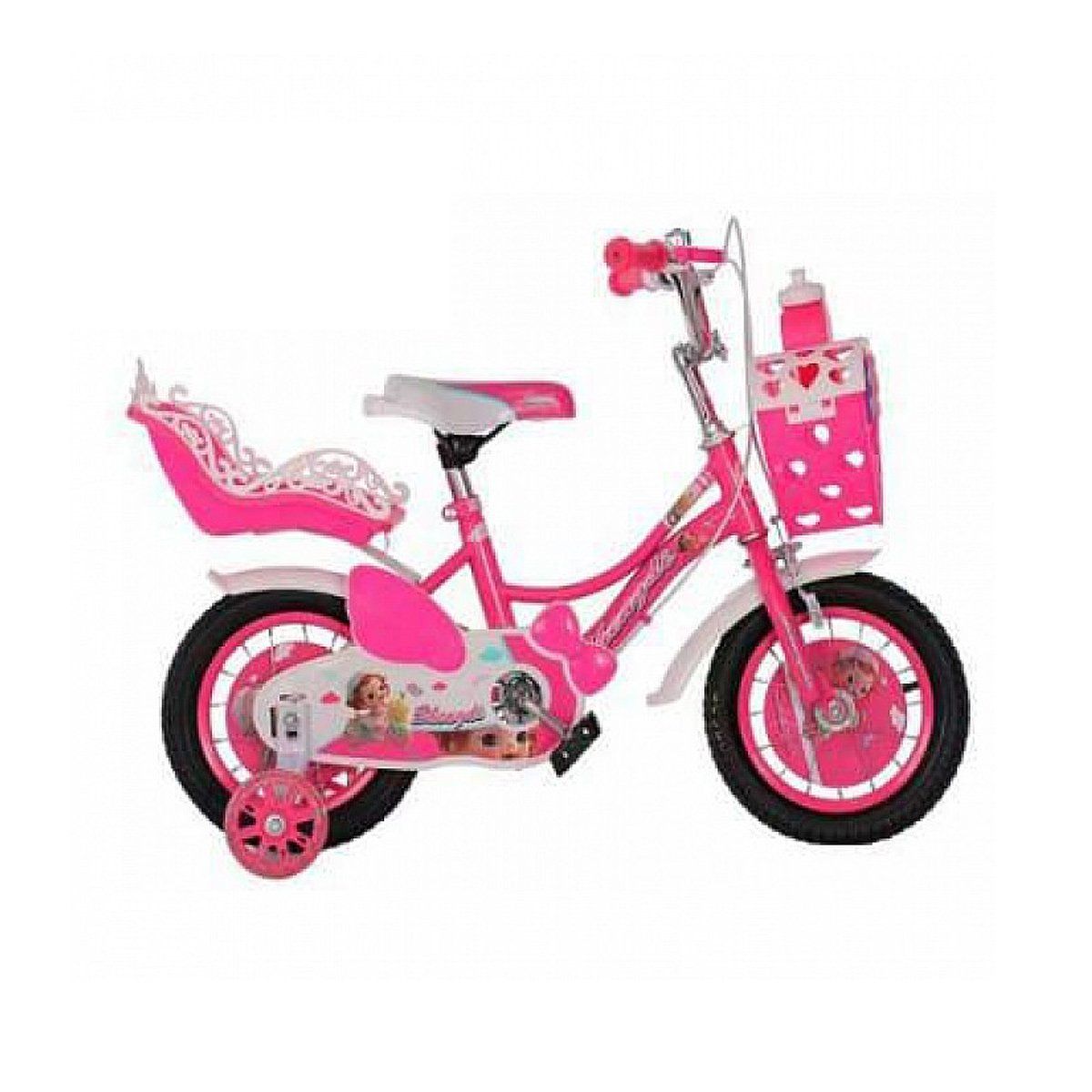 GENERICO - Bicicleta Para Niña Infantil Kids Aro 12 Luz Fucsia AH