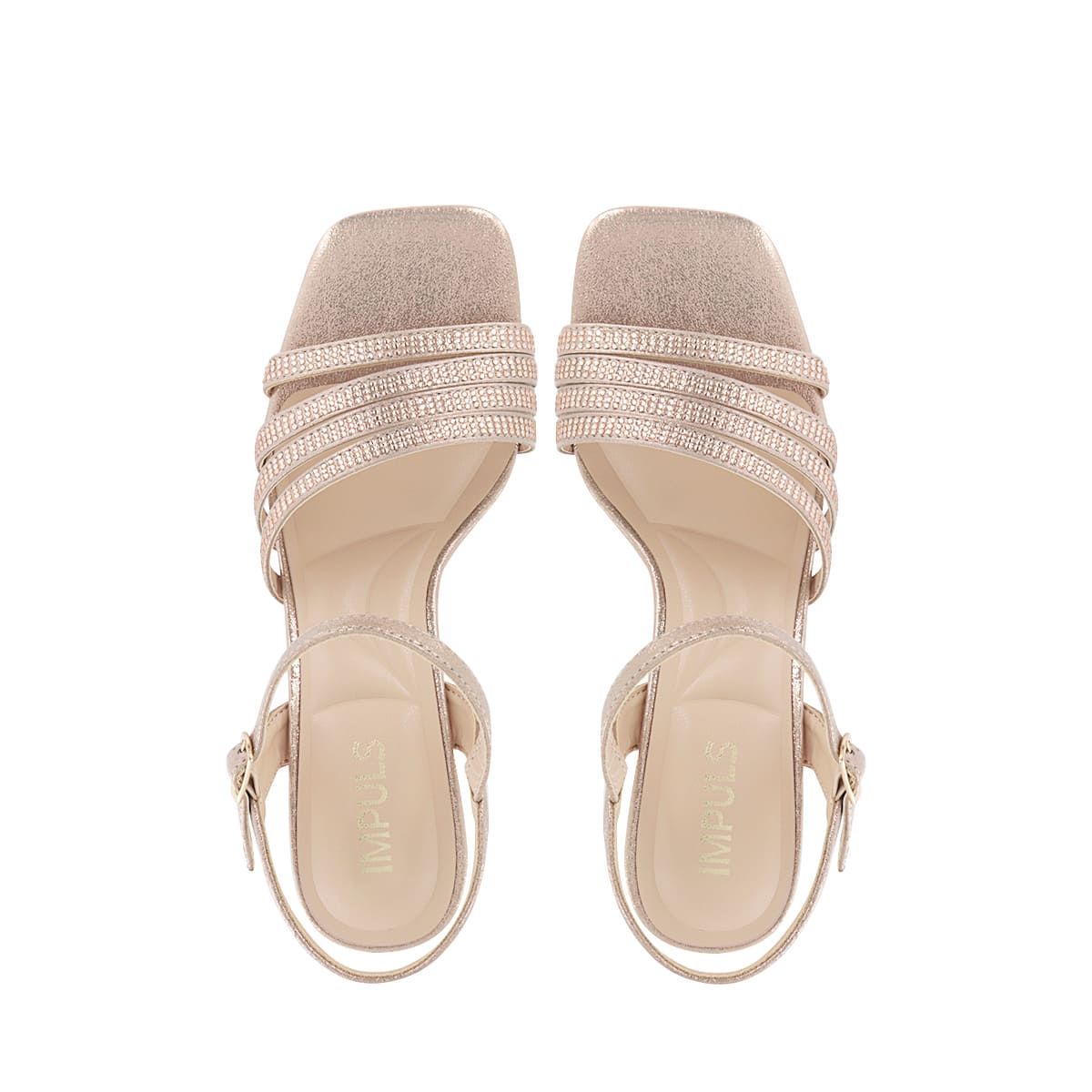 IMPULS - Sandalias para Fiesta Mujer Impuls Meja11 Champagne