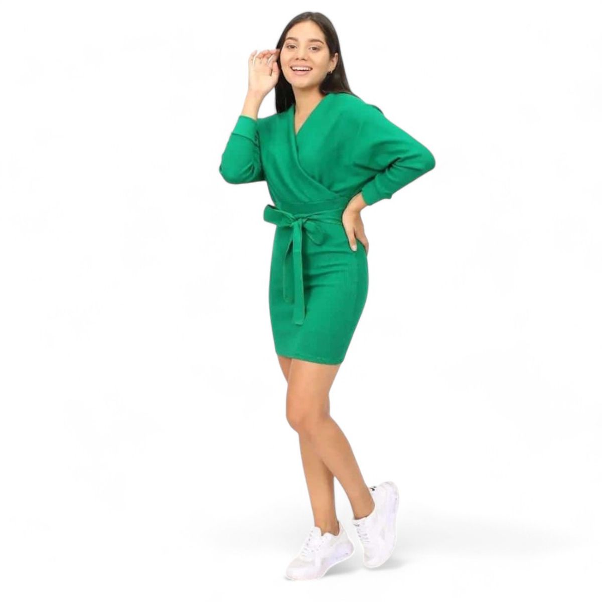GENERICO - Mujer Vestido Murciélago Ml Col-23 Verde