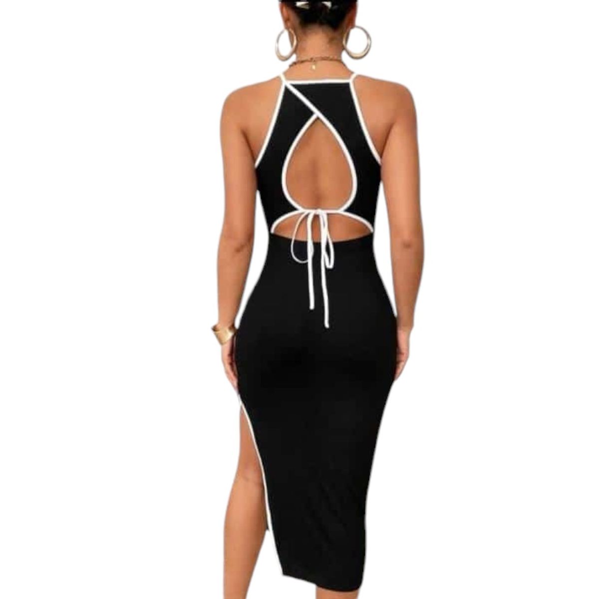 GENERICO - Mujer Vestido Pamela Col-22 Negro