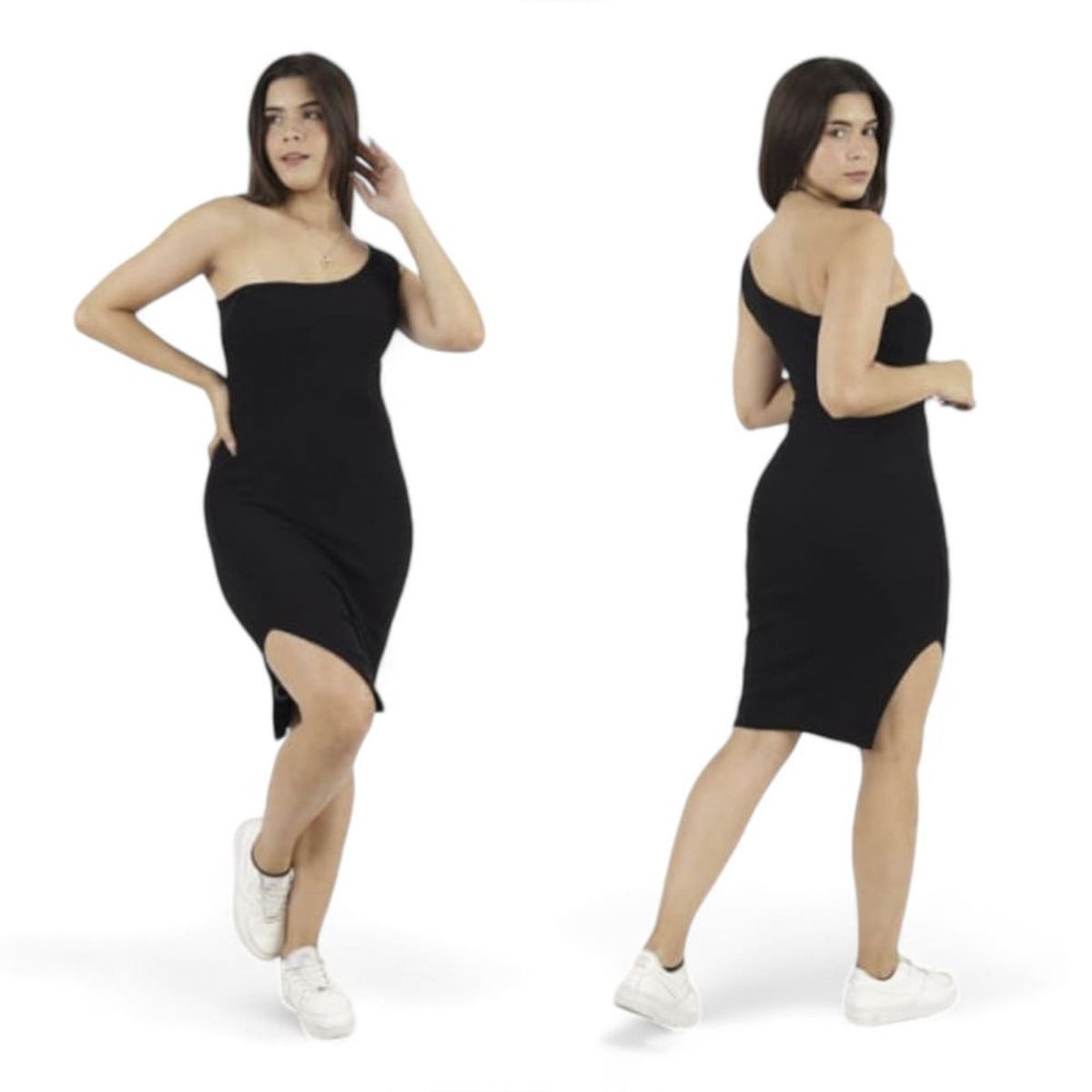 GENERICO - Mujer Vestido Tarzan Col-20 Negro