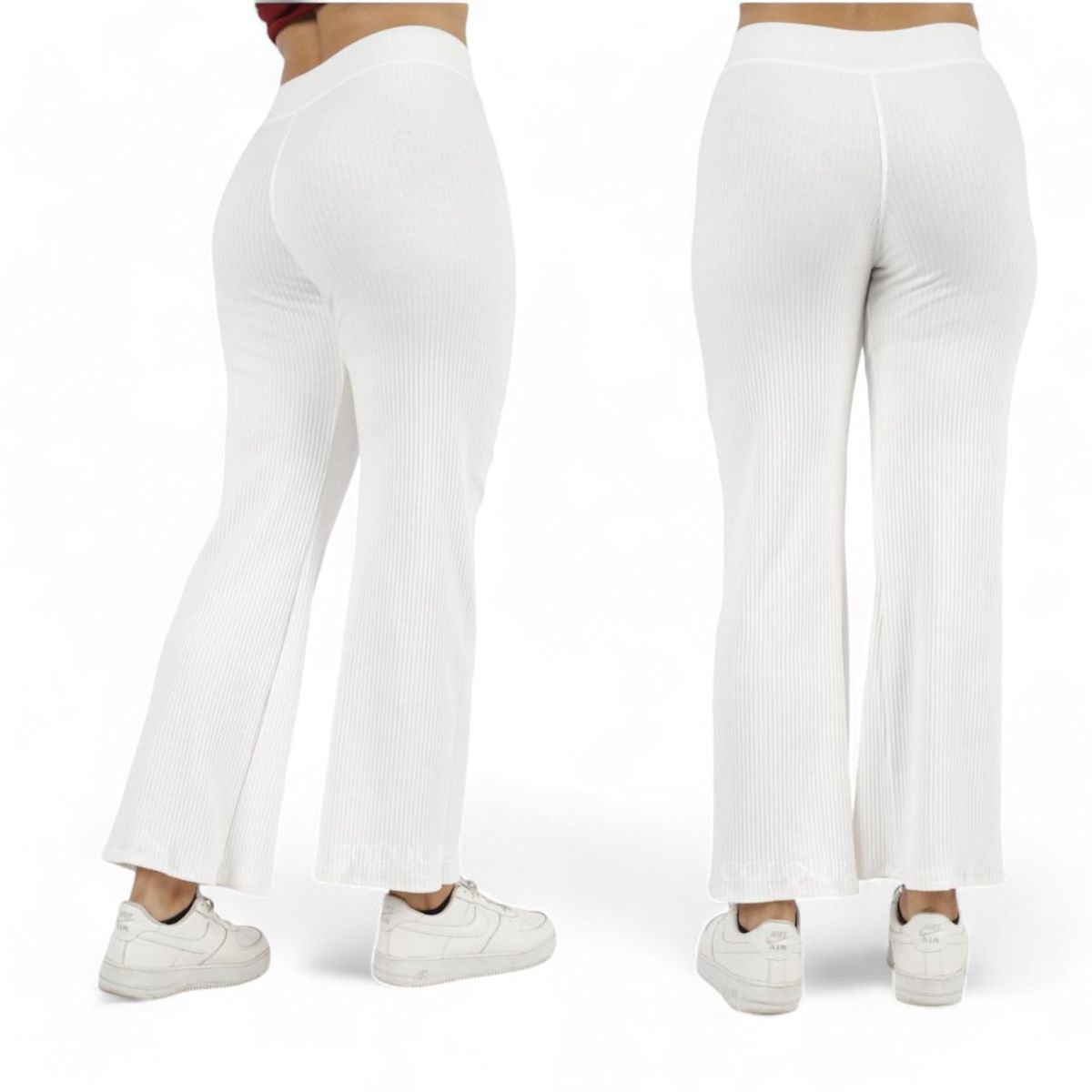 GENERICO - Mujer Palazo Rib Acánalado Col-20 Blanco