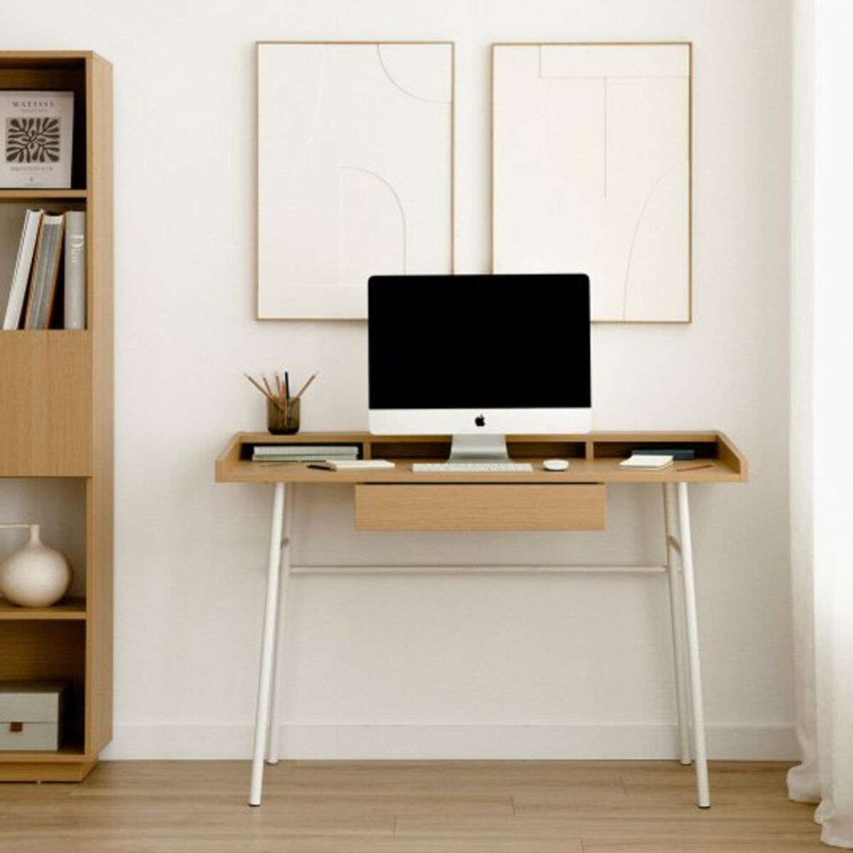 GENERICO - Escritorio Moderno Kadowaki Marrón R&R MUEBLES