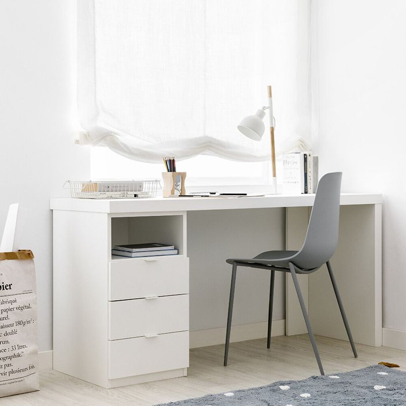 GENERICO - Escritorio Moderno Sayo Blanco R&R MUEBLES