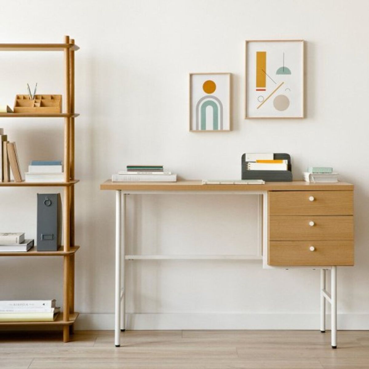 GENERICO - Escritorio Moderno Mahiru Marrón R&R MUEBLES