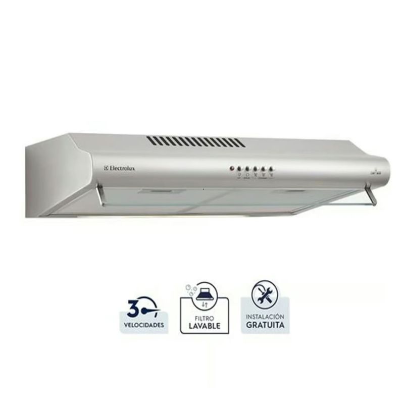 ELECTROLUX - Campana Empotrable Electrolux 60 cm Eléctrica Tradicional EJSE242TBIS