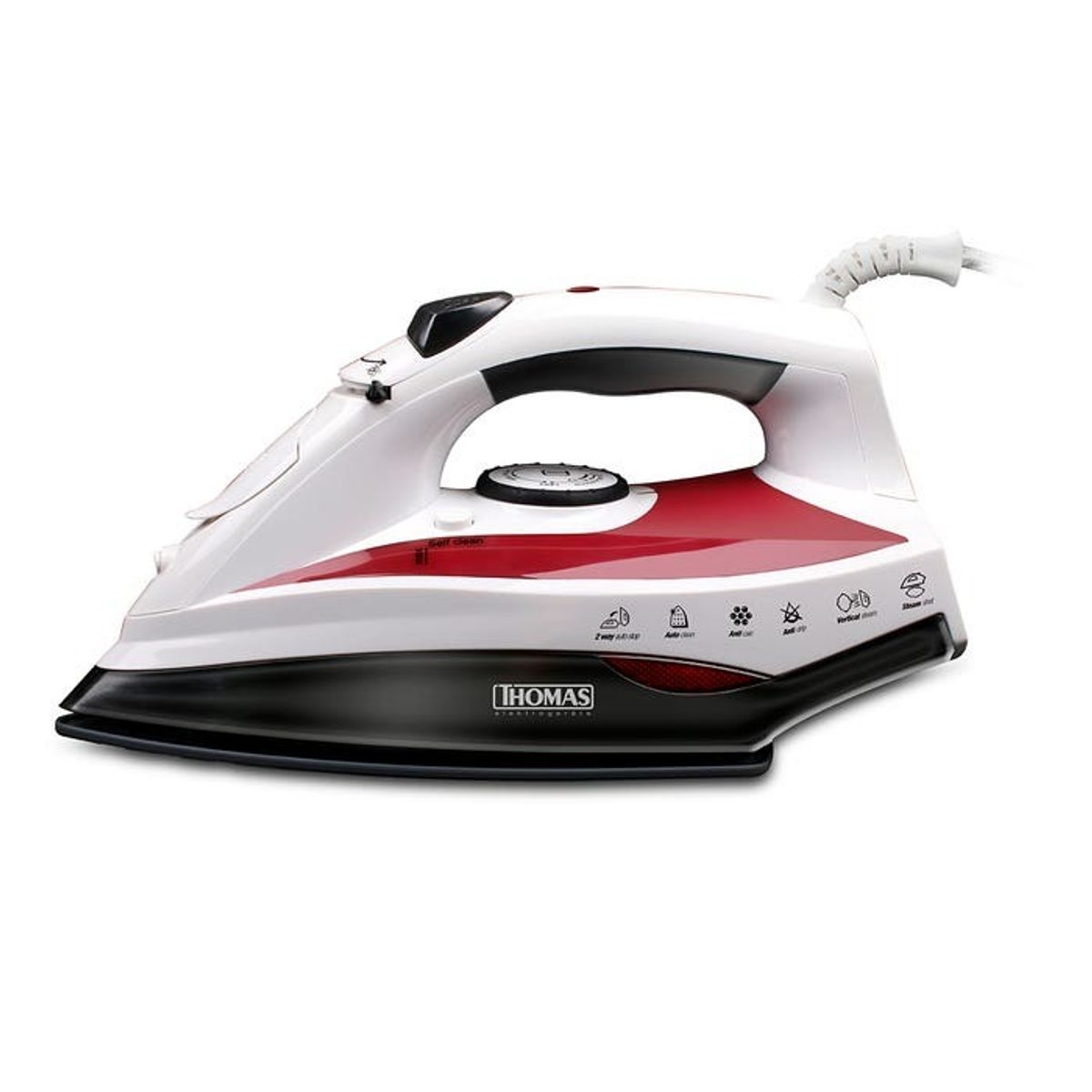 THOMAS - Plancha de vapor Thomas TH-7301 con Base De Cerámica