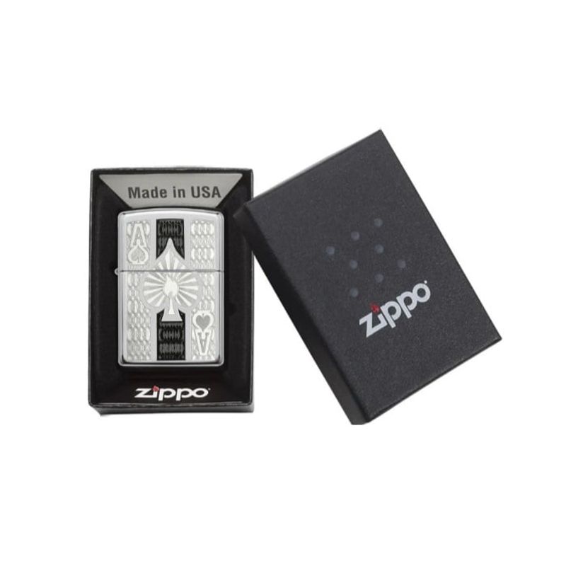 ZIPPO - Encendedor ZIPPO Intricate Spade Design 24196