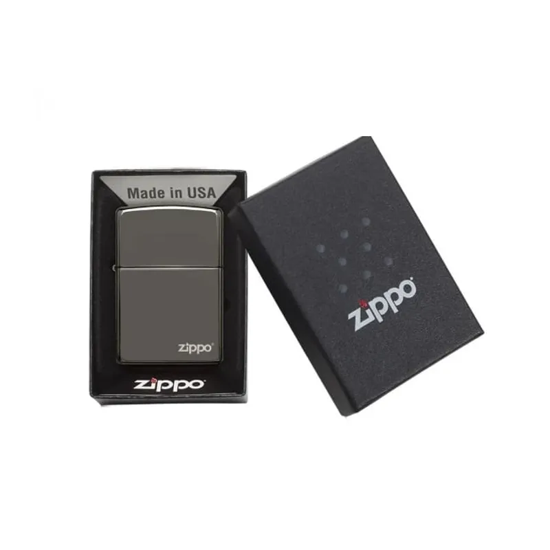 ZIPPO - Encendedor ZIPPO Classic Black Ice Encendedor ZIPPO Logo