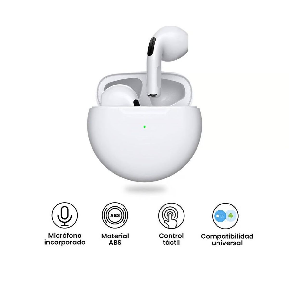 GENERICO - Audífonos Pro 6 Bluetooth Blanco