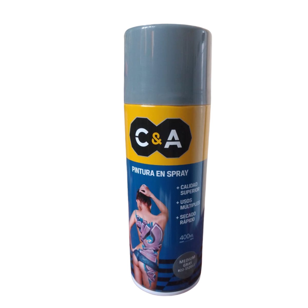 C AND A TOOLS - Pintura Spray C&A Medium Gray # 22   -  Gris
