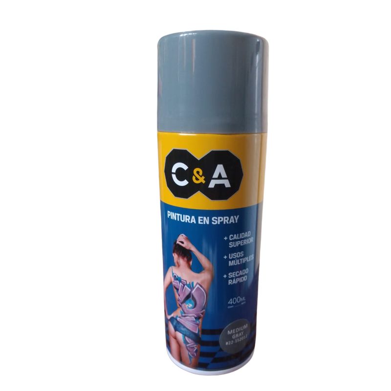 C AND A TOOLS - Pintura Spray C&A Medium Gray # 22   -  Gris
