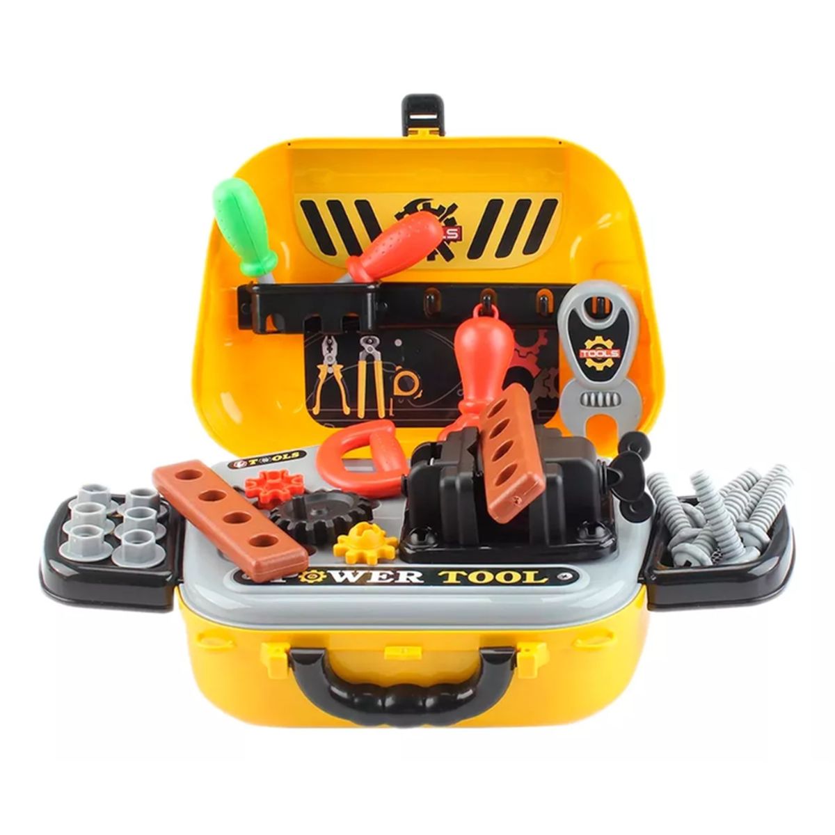 GENERICO - Set de Herramientas de Juguete Maletín Portatil 2 en 1