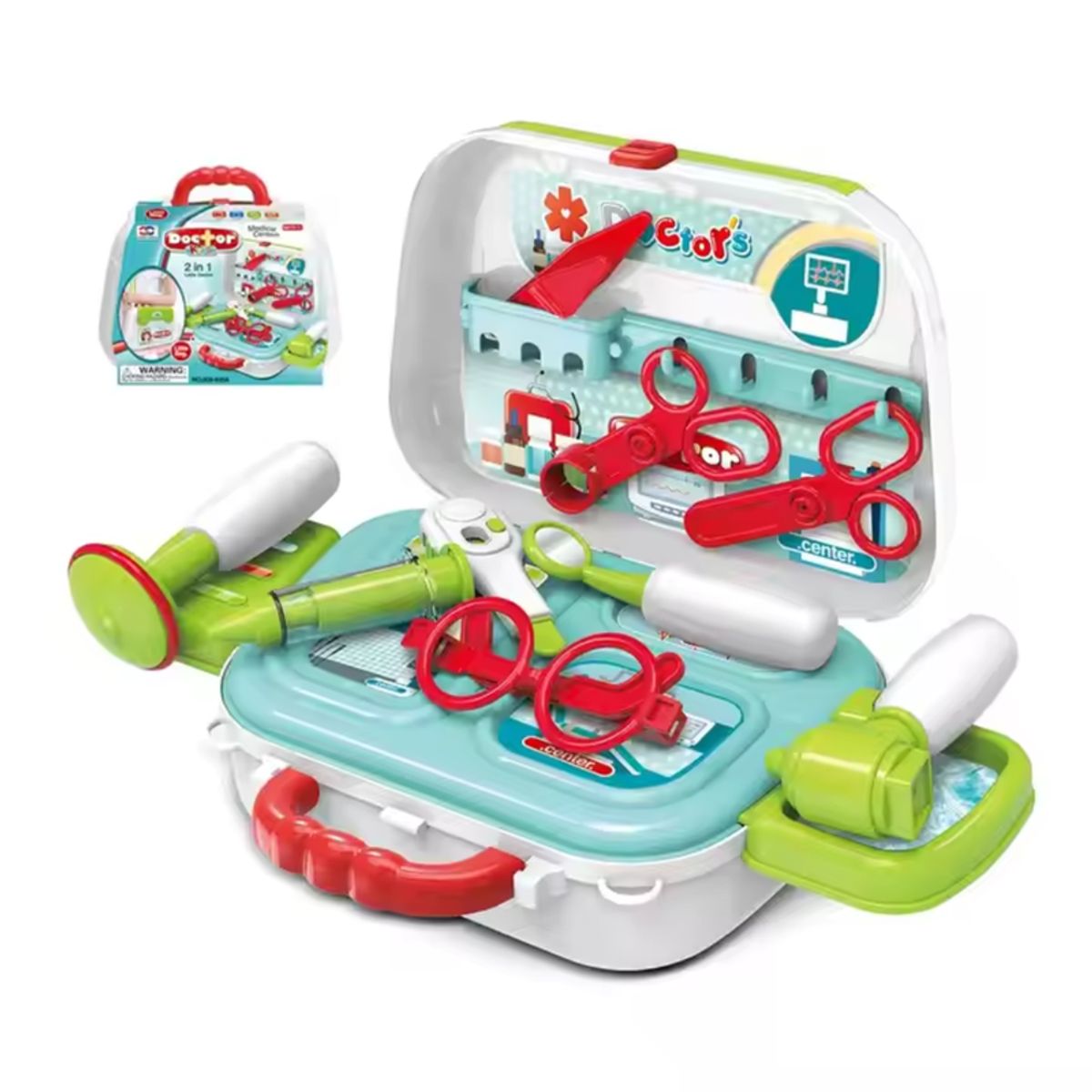 GENERICO - Set Maletín Juego de Doctor 2 en 1