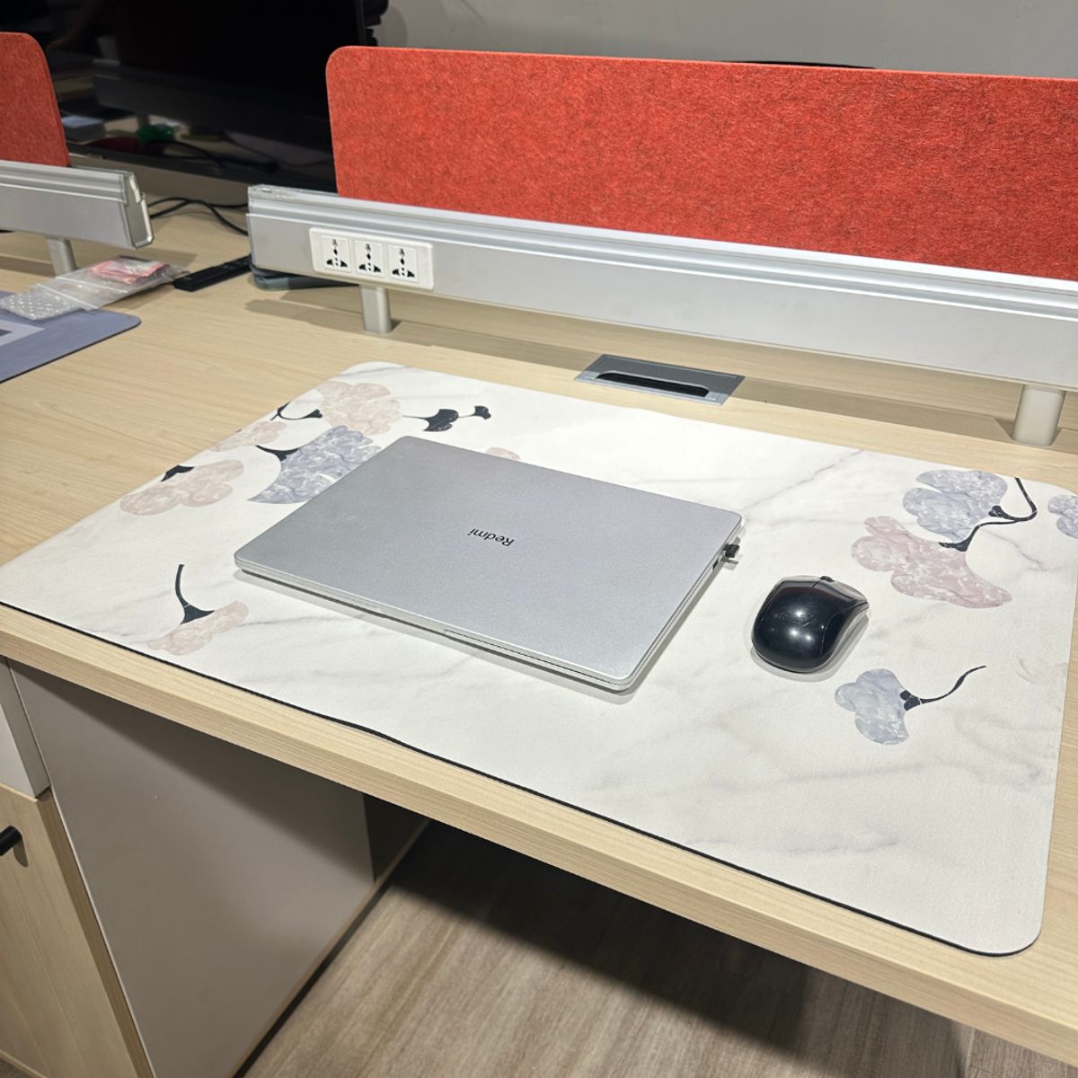 GENERICO - Mouse Pad Alfombrilla de Escritorio con diseño Flor Gingko 70x50cm