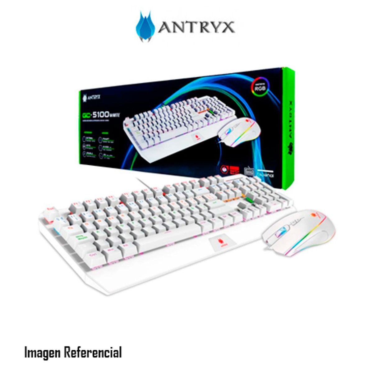 ANTRYX - KIT TECLADO + MOUSE ANTRYX GC-5100 SWITCH RED PN AGC-5100WRE-SP