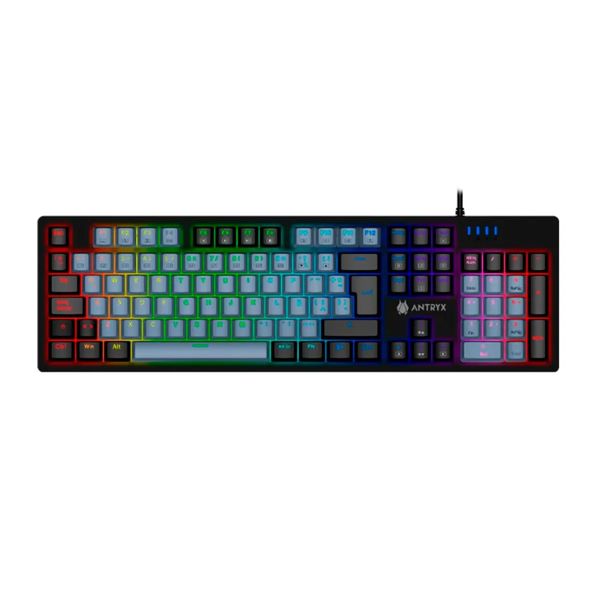 ANTRYX - TECLADO ANTRYX MK860L SWITCH RED COLOR NEGRO PN AMK-CS860LKGRE-SP