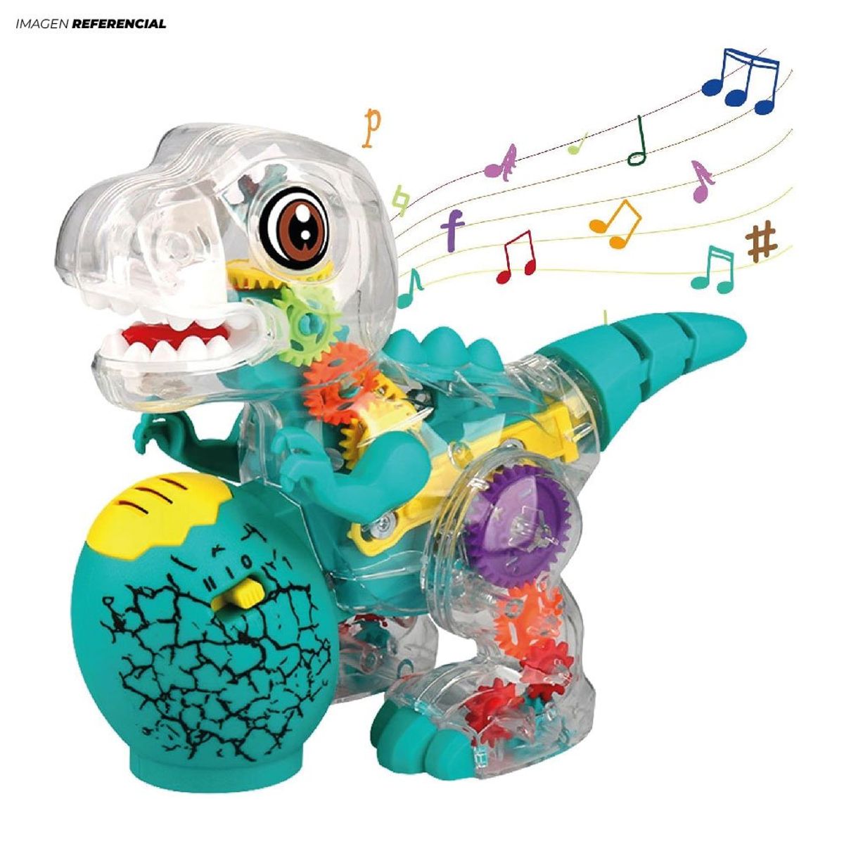 GENERICO - Juguete Dinosaurio Didáctico Caminador con Huevito