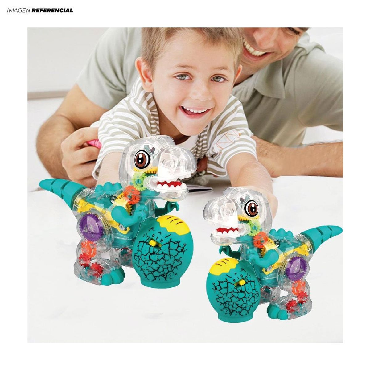 GENERICO - Juguete Dinosaurio Didáctico Caminador con Huevito