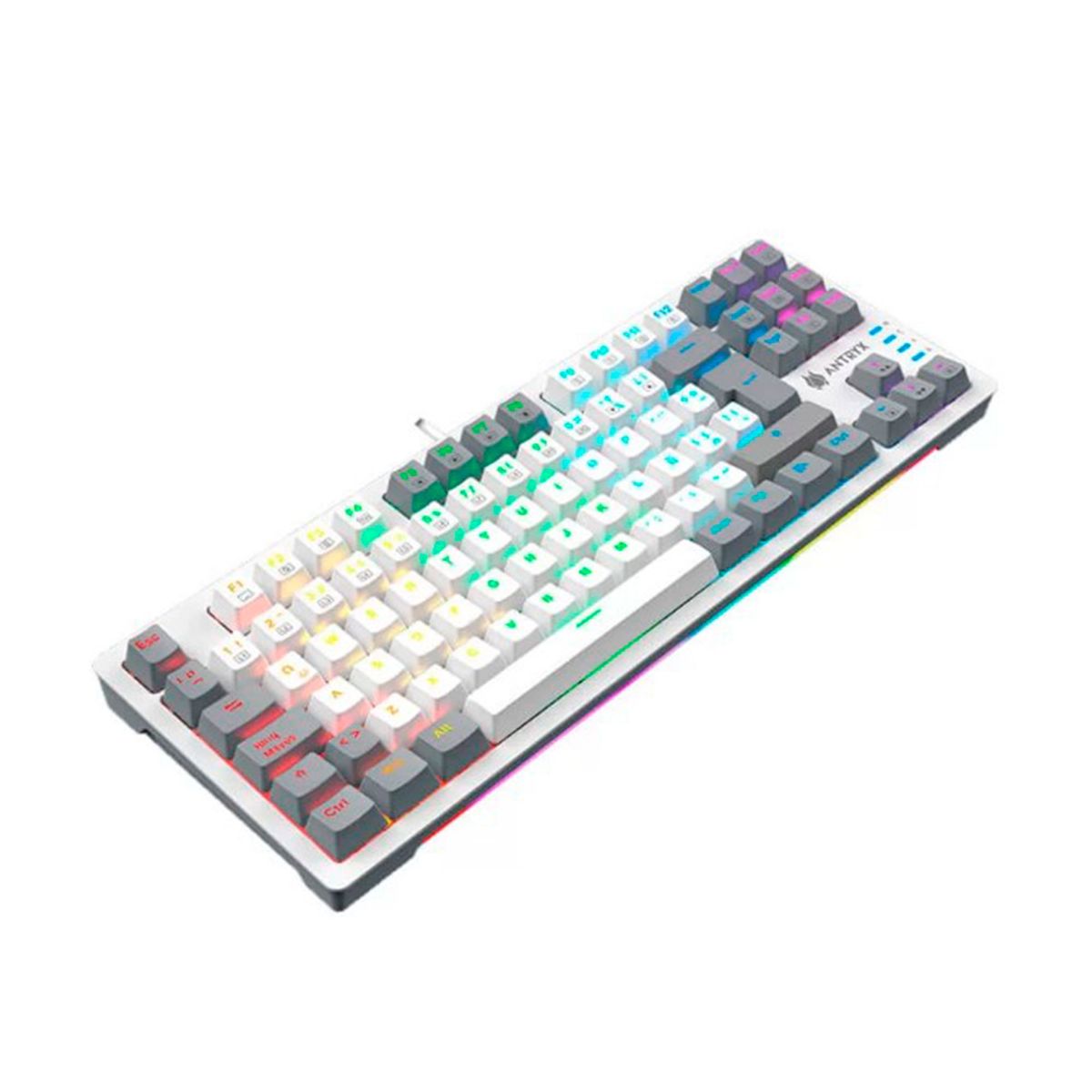 ANTRYX - TECLADO TKL ANTRYX MK840L BLANCO SWITCH RED PN AMK-CS840LWGRE-SP