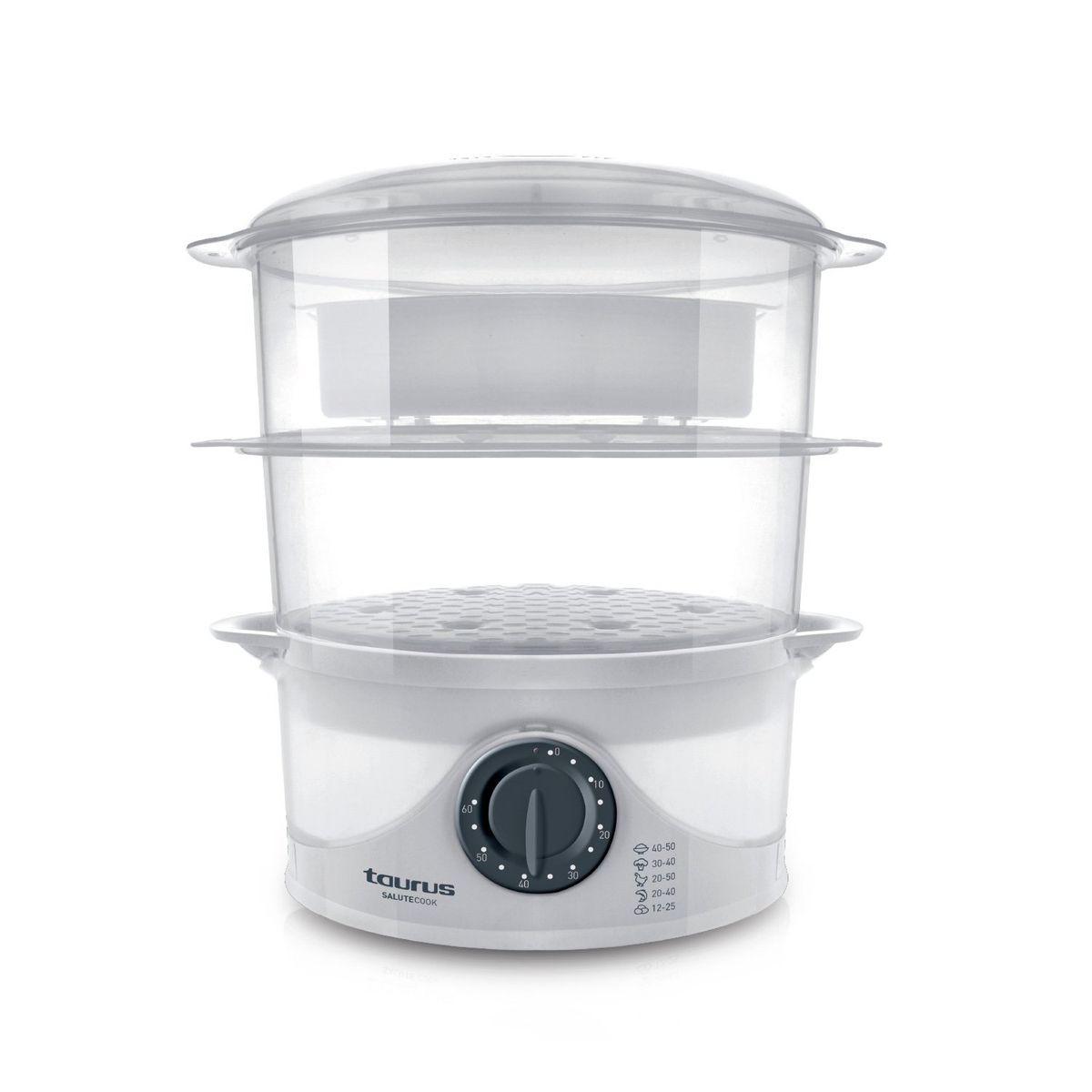 TAURUS - Vaporera de Alimentos Taurus SALUTECOOK Blanco