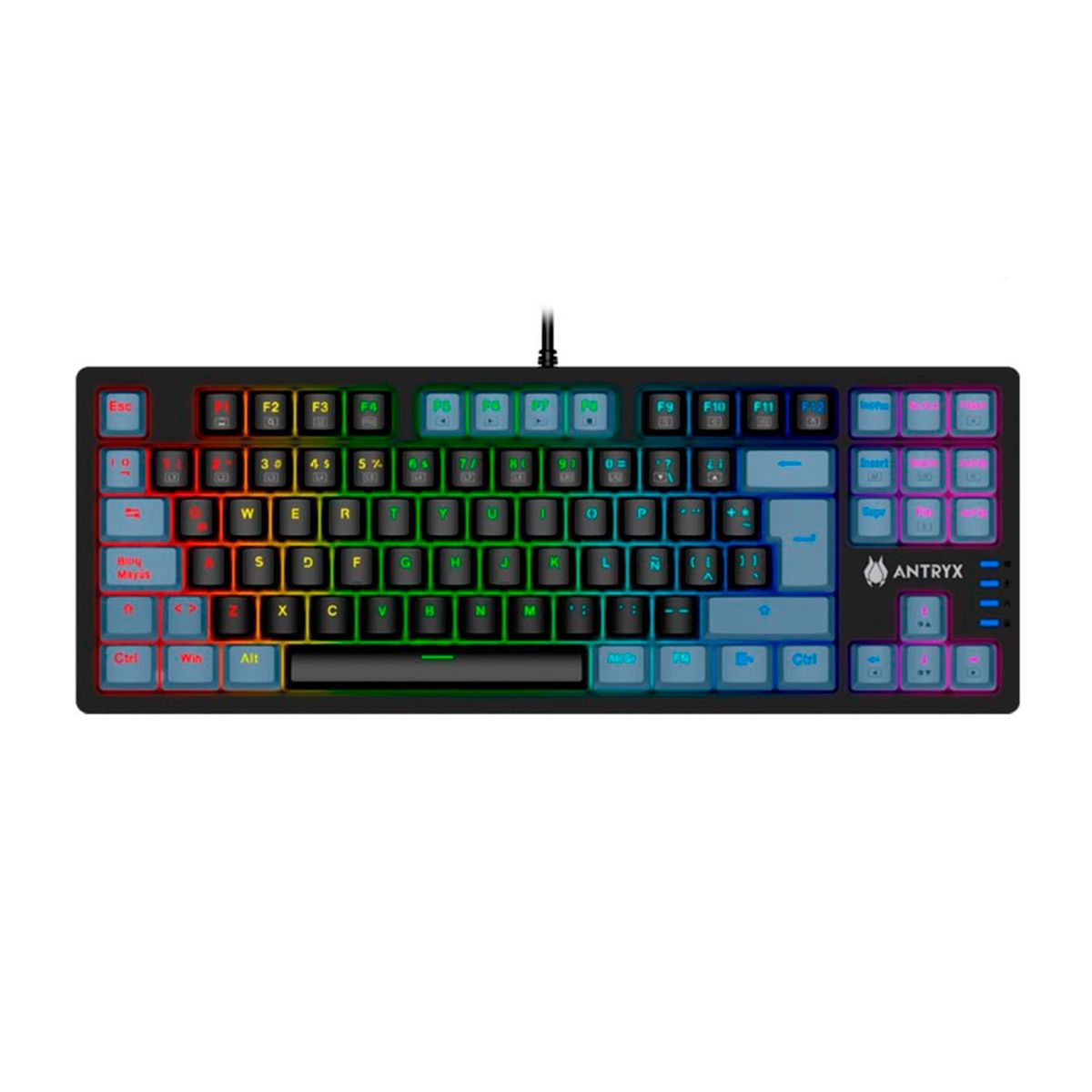 ANTRYX - TECLADO TKL ANTRYX MK840L NEGRO SWITCH BLUE PN AMK-CS840LKGBL-SP