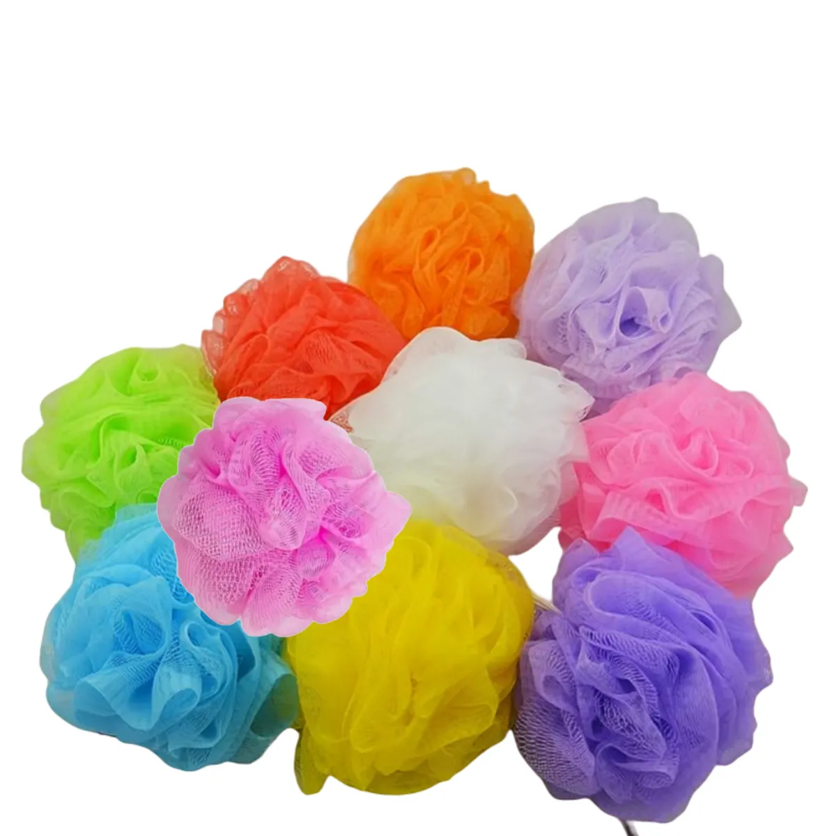 GENERICO - 10 esponjas de ducha para baño - esponja exfoliante de malla