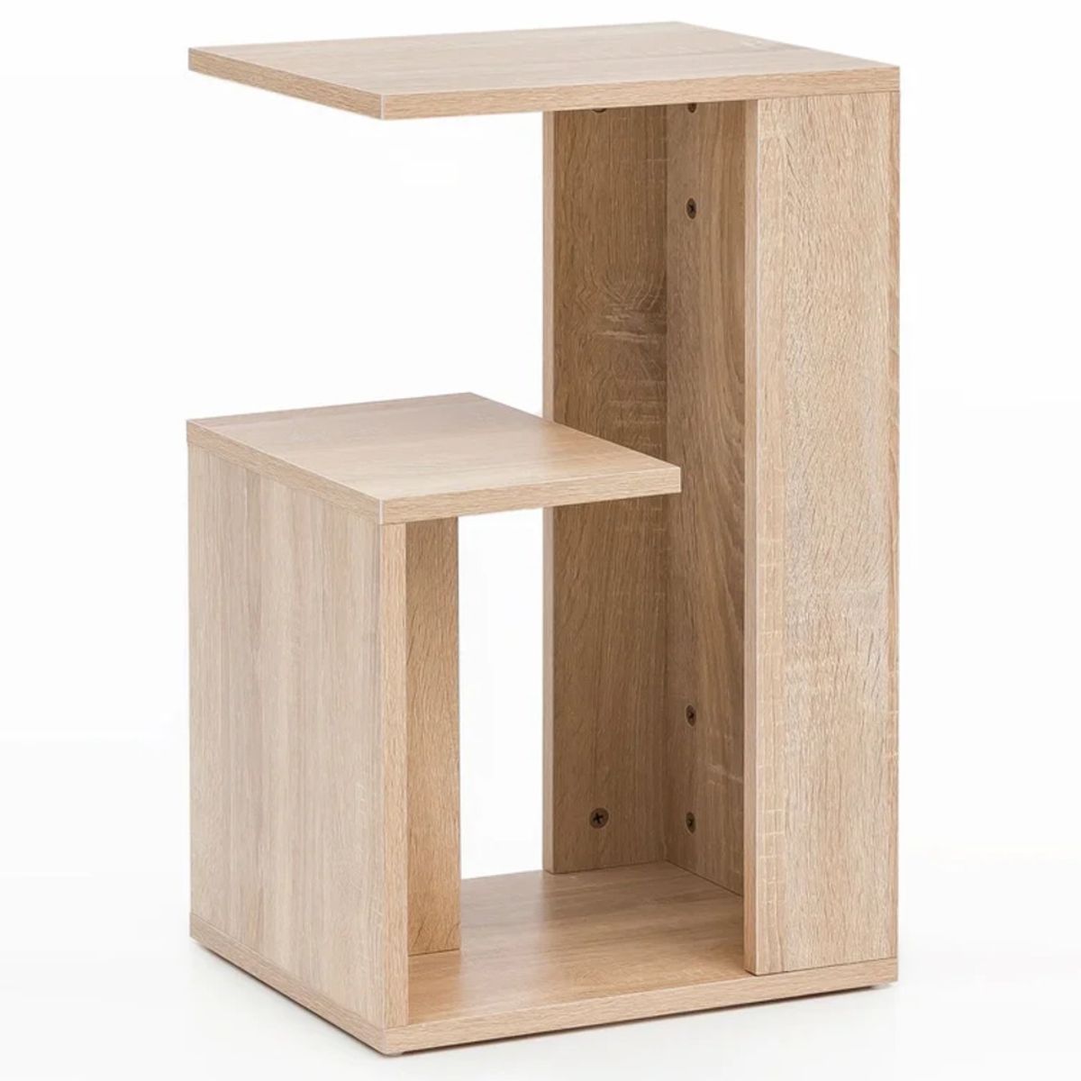 GENERICO - Mesa Lateral Moderna Machida Marrón R&R MUEBLES