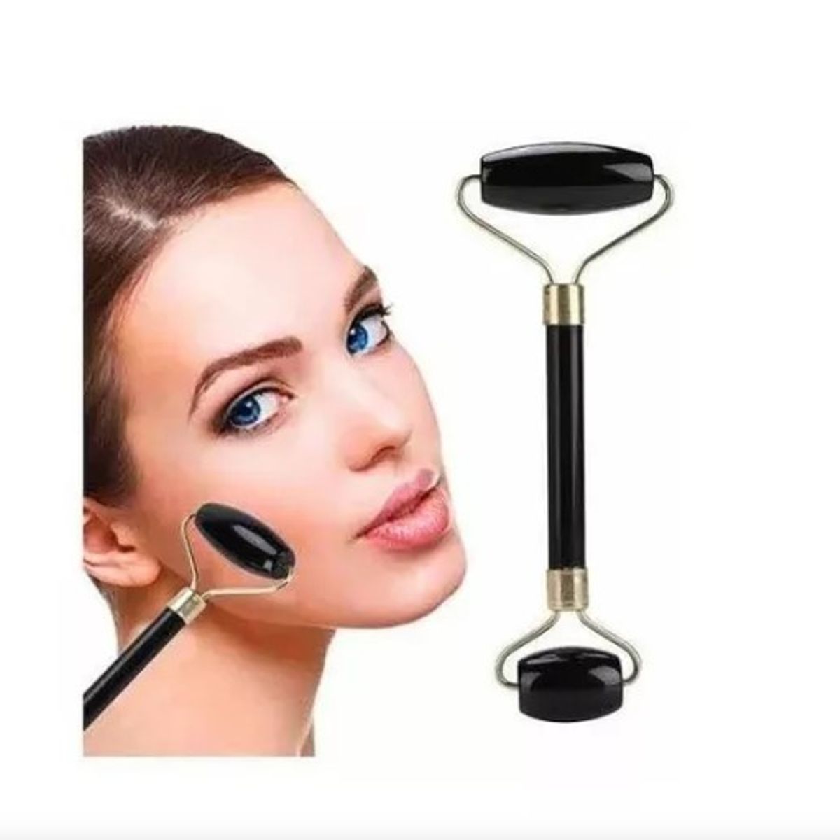 GENERICO - Masajeador De Rodillo En Piedra Jade Natural