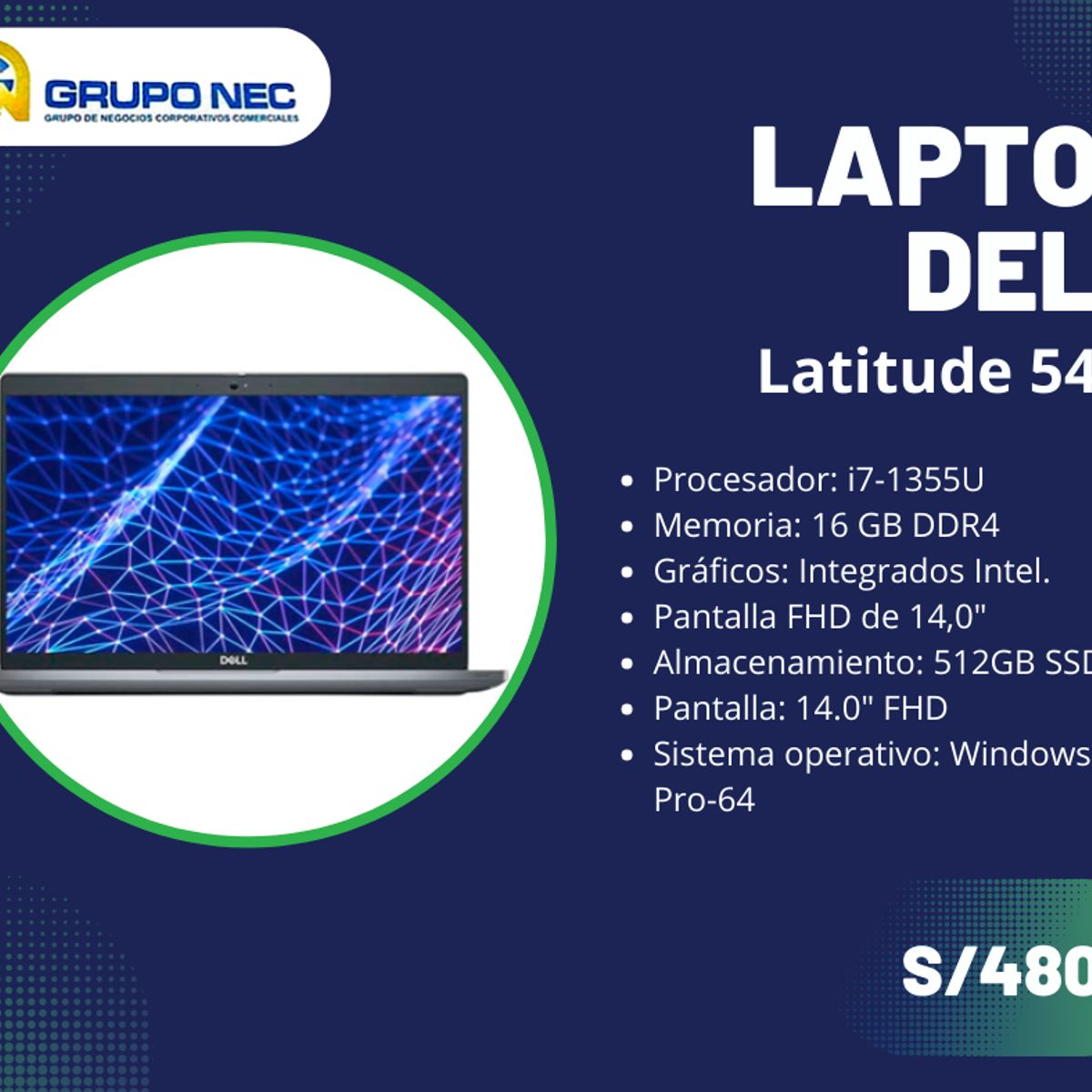 DELL - Laptop Dell Latitude 5440 P137G