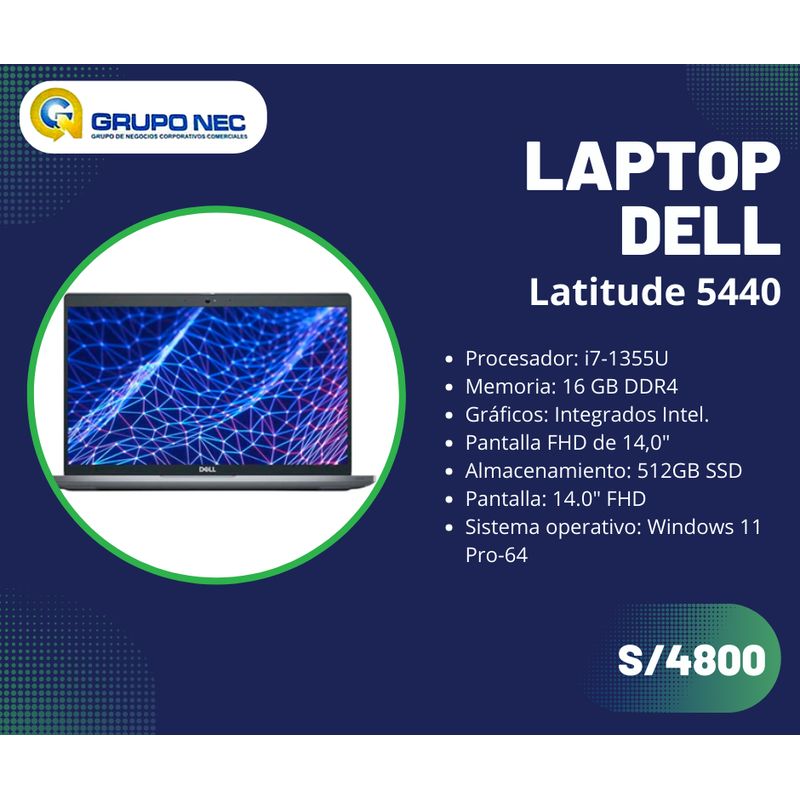 DELL - Laptop Dell Latitude 5440 P137G