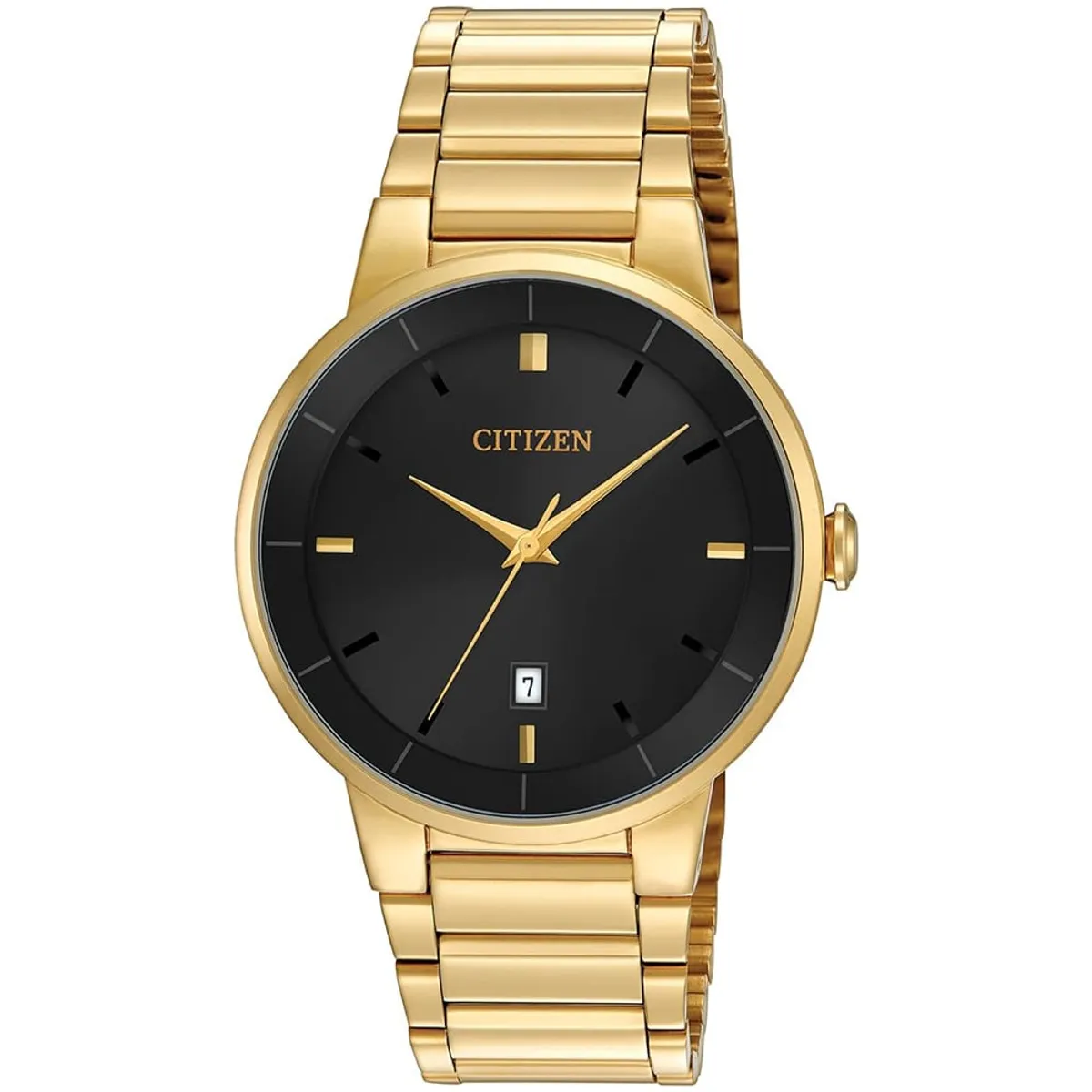 CITIZEN - Citizen Reloj Hombre 40mm Elegante Dorado Acero Inox Japones BI5012