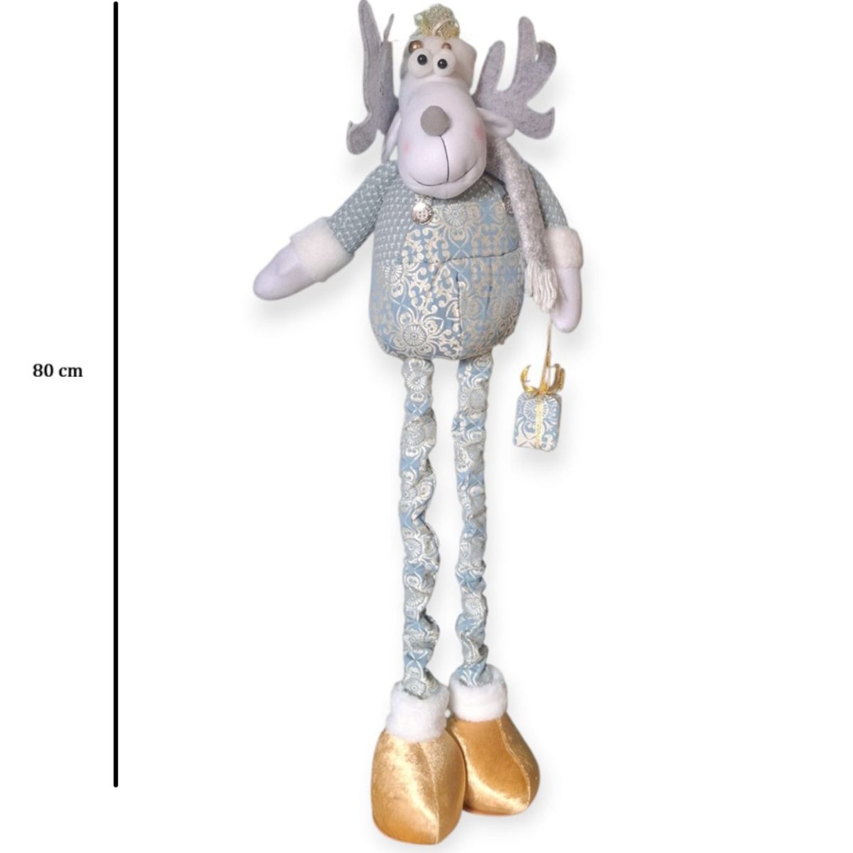 GENERICO - Muñeco de navidad patilarga Reno