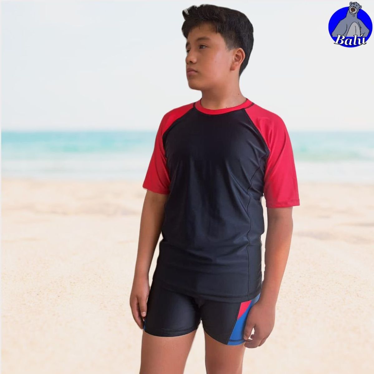 GENERICO - Polo de baño de maga corta