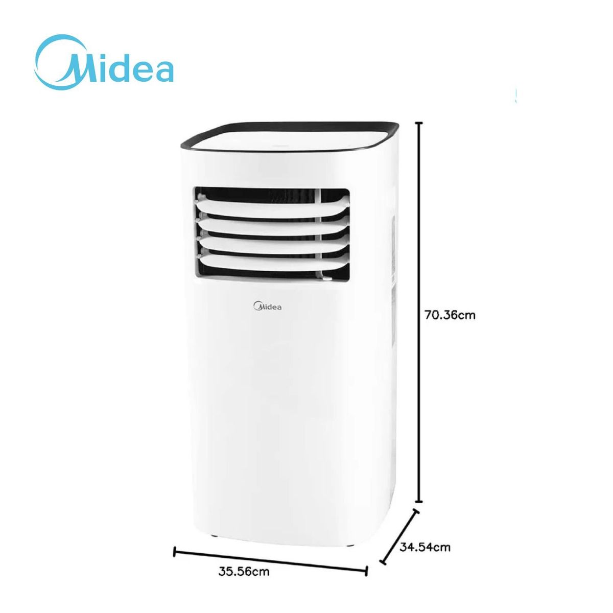 MIDEA - Aire Acondicionado Portátil Midea  De 9000 BTUH Convencional Frío Solo