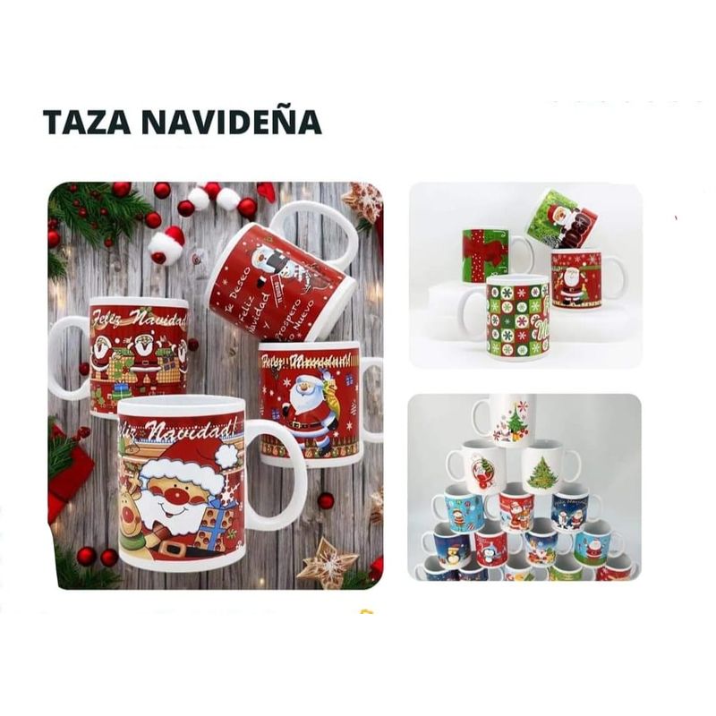 GENERICO - PACK DE 4 TAZA DE NAVIDAD