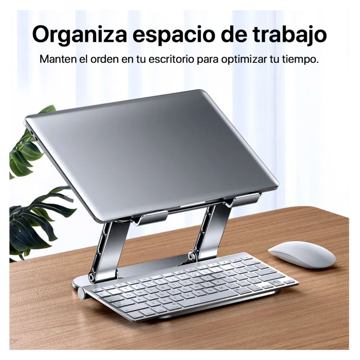 SEISA - Soporte Base Laptop Tablet para escritorio Mesa Plegable de Metal
